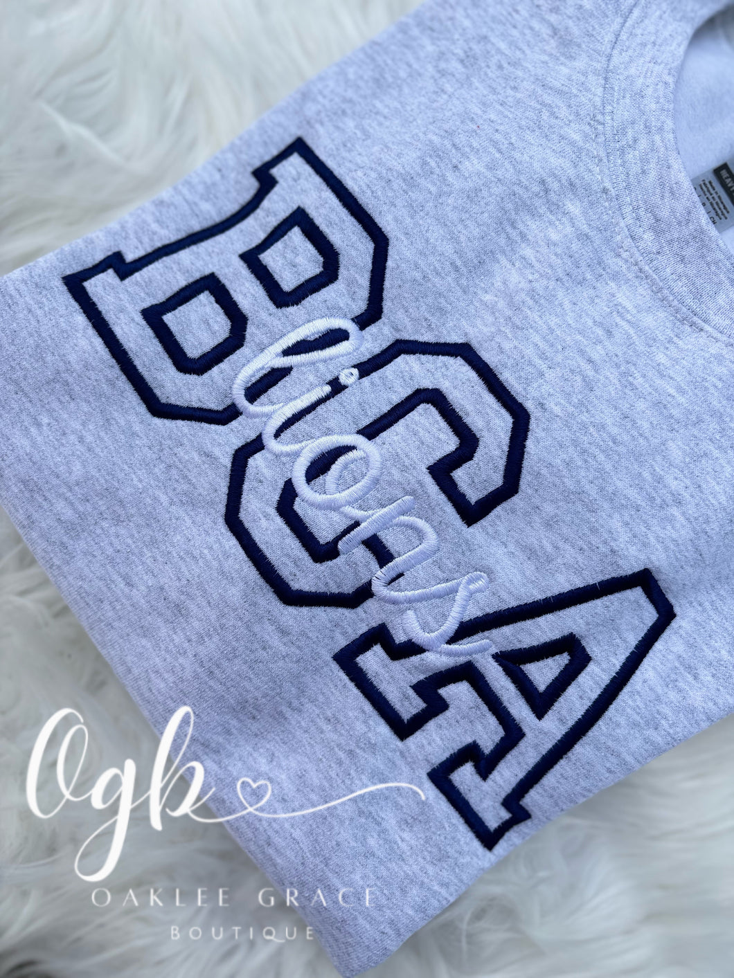 BCA Block Letters-Embroidered