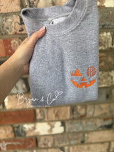 Load image into Gallery viewer, Monogrammed Pumpkin Face-Toddler
