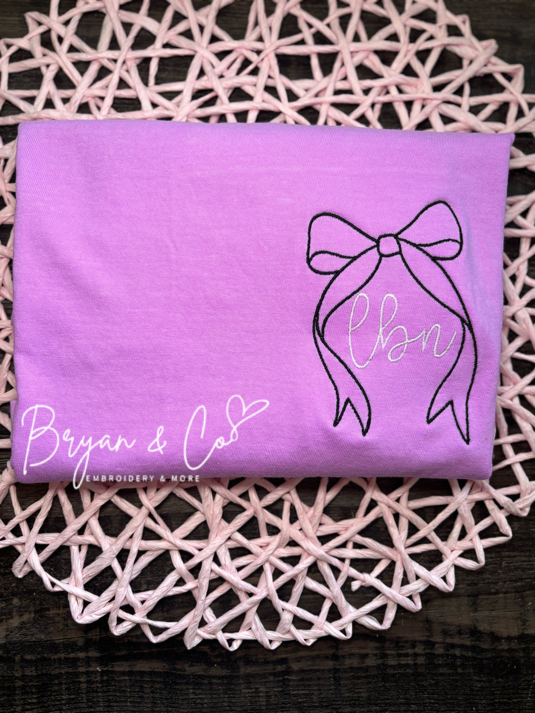Monogram Bow Tee